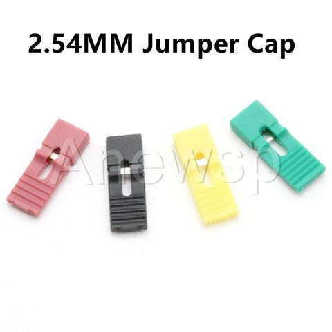 100PCS 2.54mm Pitch Jumper cap/short circuit cap spacing Pin Header Connector Long Type white yellow black red green blue ► Photo 1/6