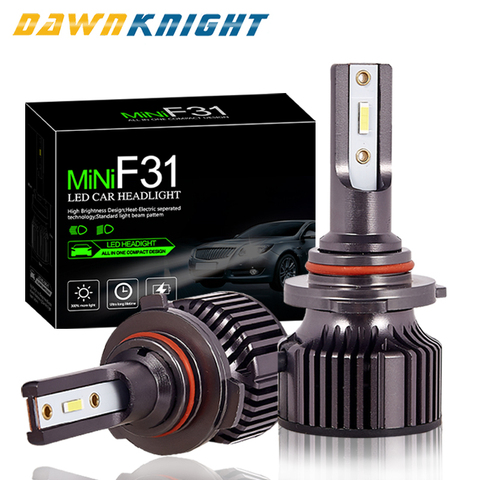 2PCS Mini Turbo H7 H4 Auto Led Headlight 12V 6000K 10000LM Lamp H1 H8 H11 9005 HB3 9006 HB4 D2S Led Bulb For Car ► Photo 1/6