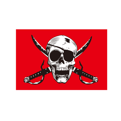 Cross Crossbones Jolly Roger Pirate Flag 150* 90cm 3ft x 5ft Custom Banner Metal Holes Grommets ► Photo 1/3