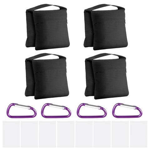 Neewer 4-Pack Photography Sandbag Sand Bags Saddlebag Design 4 Weight Bags for Photo Video Studio Stand Backyard ► Photo 1/6