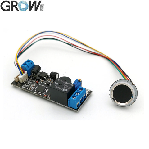 GROW K202+R502-A DC12V Low Power Consumption Fingerprint Access Control Board+R502-A Small Ring LED  Fingerprint Module ► Photo 1/6