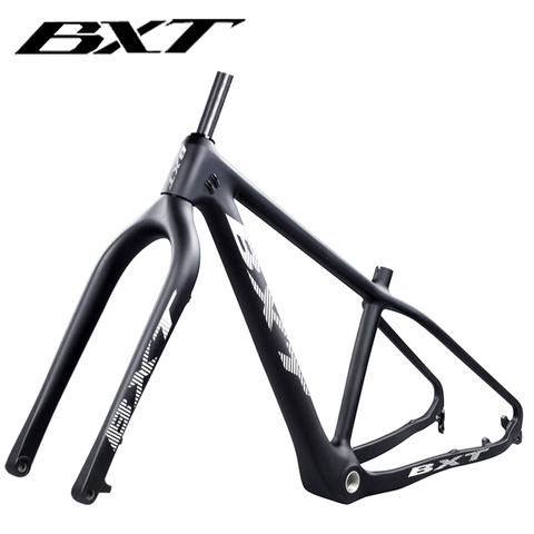 BXT T800 Carbon Fiber Snow Fat Frame 1-1/8 to1-1/2 Tapered Frame 31.6mm Frame And Snow Fork 26er Fat Frames Thru Axle Frameset ► Photo 1/6