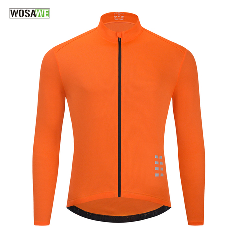 WOSAWE Pro Team Mesh Cycling Jersey Long Sleeve Autumn Road Mtb Bicycle Jerseys Reflective Downhill Bike Wear Shirts ► Photo 1/6