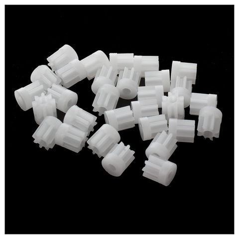 30Pcs 0.5 Modulus 8 Teeth Plastic Gear Cog for 2mm Toy Car Motor Shaft ► Photo 1/4