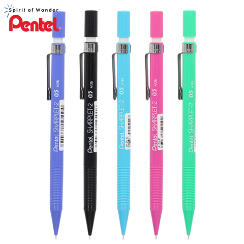 5 Pieces Pentel Sharplet-2 A125-P Mechanical Pencil menurut pensil bergerak 0.5mm Japan Black/Blue/Green/Light Blue/Pink Color ► Photo 1/1