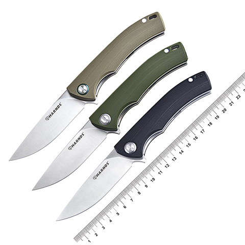 Harnds Talisman Hunting Folding Knife Sandvik 14C28N Steel Blade Pocket Knife with G10 Handle Camping Knife with Pocket Clip ► Photo 1/6