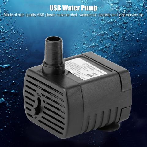 USB 5V 0.5m 150L/H Adjustable Miniature Brushless Motor DC Water Pump for Hydroponics Water Submersible Pump Pool ► Photo 1/1