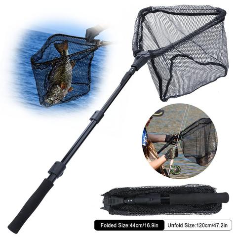 Sougayilang Retractable Fishing Net Telescoping Foldable Landing Net Pole Folding Landing Net for Fly Fishing 70/95/120cm ► Photo 1/6