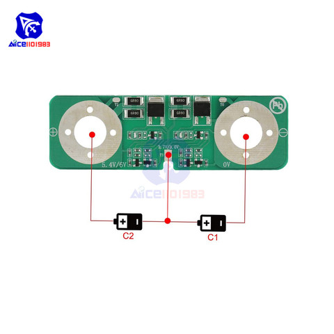 diymore 2.7V / 2.85V / 3.0V 2S 3000F Ultracapacitor Balancing Board Protection Board Super Farad Capacitor Board Low ESR ► Photo 1/6