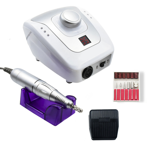35000/20000 RPM Electric Nail Drill Machine Manicure Pedicure with 6 Cutter Nail Drill bits Kit Manicure Drills & Accessories ► Photo 1/6