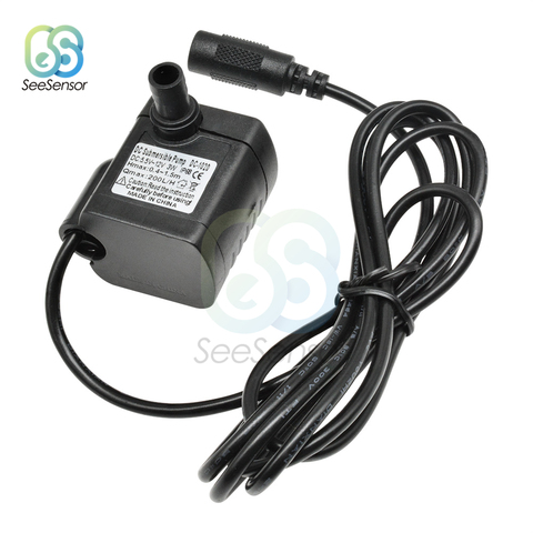 Ultra Quiet DC 5V 12V 200L/H 3W Submersible Water Pump Solar Brushless Motor Submersible Pool Water Pump For Aquarium Fountain ► Photo 1/6