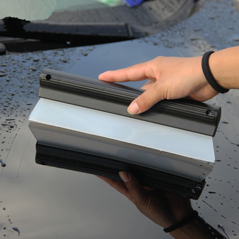Cleaning Water Squeegee Blades Home Windows Stains Scraping Drying Blade Squeegee For Car Roof Engine Hood Glass Wiper Wash Tool ► Photo 1/6