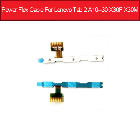 On Off Power Flex Cable For Lenovo Tab 2 A10-30 TB2-X30L X30F X30M Power sleep Button Flex Ribbon Replacement Parts ► Photo 1/1
