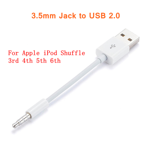 USB to 3.5mm Transfer Audio Adapter Cable 3.5mm Jack to USB 2.0 Data Sync Charger  Cable cord for Apple iPod Shuffle 3rd 4th 5th ► Photo 1/5