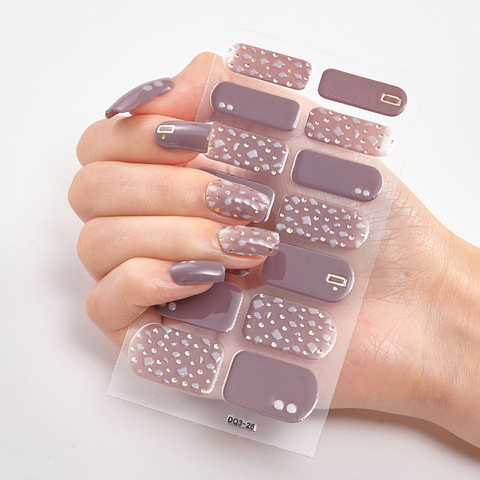 Foil Nail Art Stickers 2022 Minimalist Design Nail Decoration Three Sorts 0f Nail Stickers Nails Sticker Designer Women Salon ► Photo 1/6