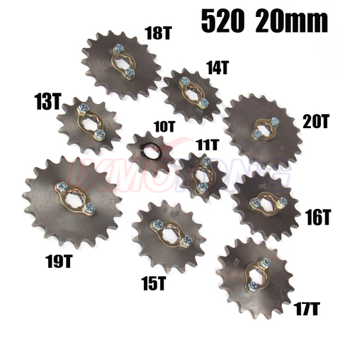 520 20mm  Front Engine Sprocket For Honda Lifan ZongShen ATV Quad Dirt Pit bike Buggy motorcycle ► Photo 1/5