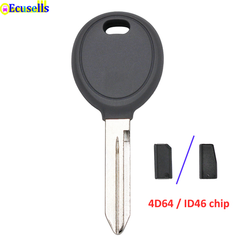 Replacement Blank transponder key shell case fob for Chrysler Dodge Jeep CY22 blank key blade with 4D64 / ID46 PCF7936 chip ► Photo 1/1