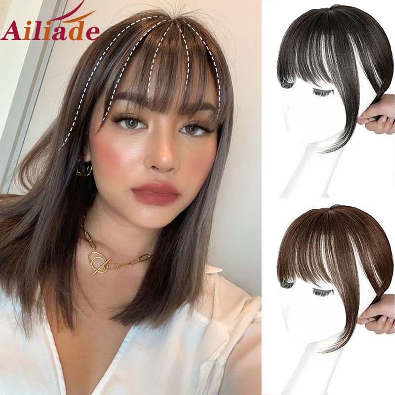AILIADE 3D Toupee hair Bangs Female Short front Fake Hair Bangs Women  Hairpieces Invisible Seamless Head Replacement Hair Wig - Price history &  Review | AliExpress Seller - AILIADE Store 