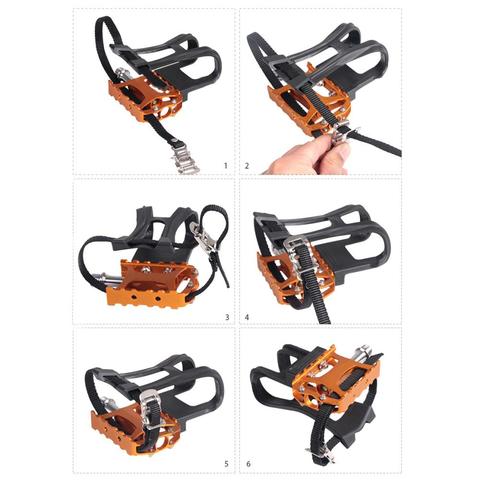 Durable Cycling Road Mountain Bike Bicycle MTB Pedal Toe Clip Strap Belts Tool For Bicycle Pedal ► Photo 1/5