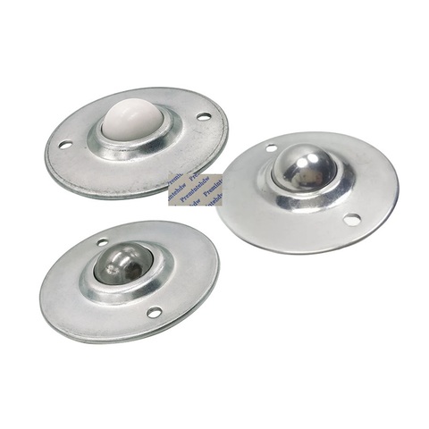 4Pcs 304 Stainless Steel Nylon Ball Transfer Caster Wheel Ball Bearing Conveyor Roller Castor UFO Flying Saucer Mounted ► Photo 1/3