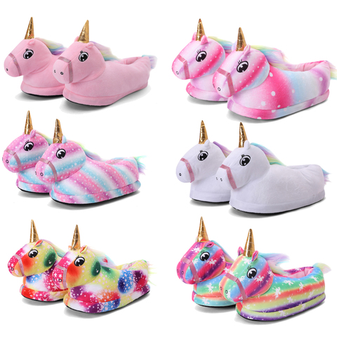 Fashion Unicorn Slipper Children Onesie Pajamas Shoes Baby Girl Slippers for Adult Unicorn Home Shoes Baby Girls Unicorn Shoes ► Photo 1/6