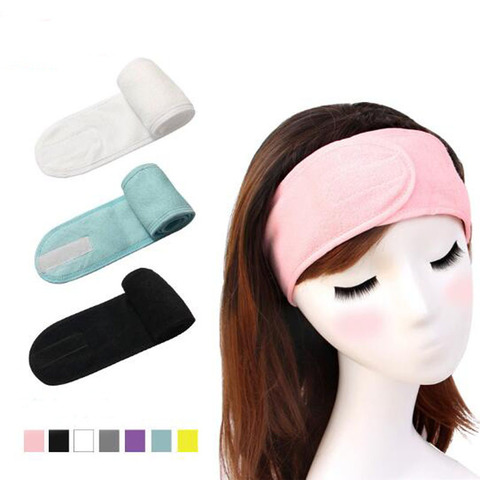 2022 Magic Soft Adjustable Makeup Toweling Hair Wrap Fashion Women Girl Facial Hairband Stretch  Salon SPA Sports Yoga Headband ► Photo 1/6