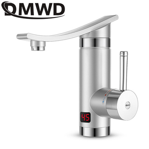 DMWD 3000W Electric Instant Water Heater Faucet Tap LED Ambient Light Temperature Display Bathroom Kitchen Instant Heating Tap ► Photo 1/2