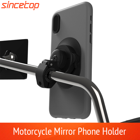 Motorcycle Mobile Phone Holder Quick Mount for Electric vehicles Motor Rearview Mirror GPS Stand Bracket Cell Phone Fast Lock ► Photo 1/6