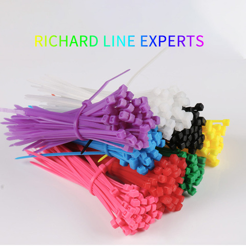 100 pcs 11 color 3*100mm Self-locking Nylon Cable sleeve Ties Plastic Zip Tie Colorful  wire binding wrap straps UL Certified ► Photo 1/6