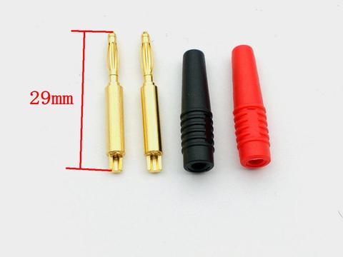 10pcs copper 2mm Gold Plated  Banana Plug soldering connector ► Photo 1/5