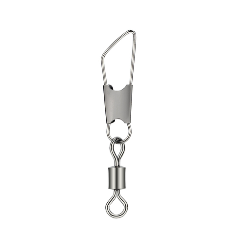 DNDYUJU 10/30/50Pcs Brass Barrel Fishing Swivels Solid Rings Fishing Pin Connector With Interlock Snap Fishing Connector ► Photo 1/6
