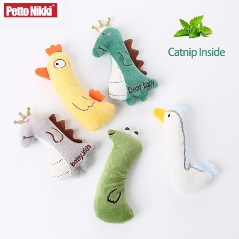 Teeth Grinding Catnip Toys Funny Interactive Plush Cat Toy Pet Kitten Chewing Toy Claws Thumb Bite Cat Mint For Cats Accessories ► Photo 1/6