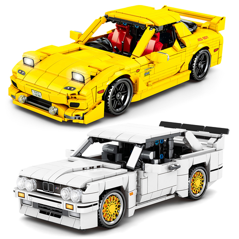 772PCS Creator Ideas Series City Pull Back Speed Racer Building Blocks Supercar Sports Vehicle Bricks Toys Kids  For Children ► Photo 1/6