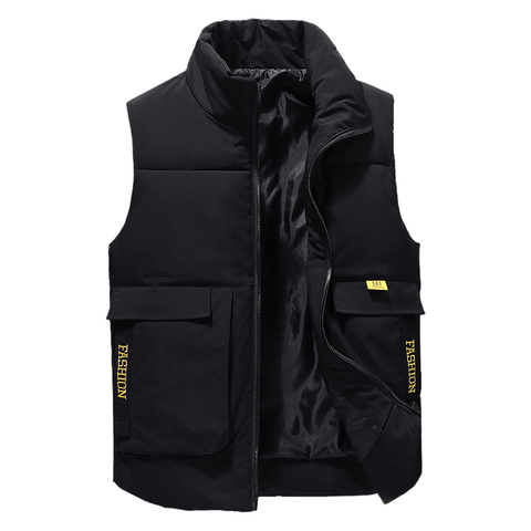 Men's Winter Vests Plus Size 4xl Waistcoat Thicken Sleeveless Jackets Warm Windproof Parkas Casual Coats for Unisex Travel Vest ► Photo 1/6