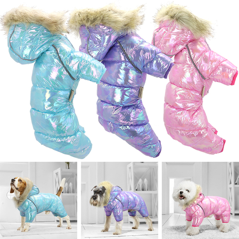 Warm Dog Clothes Winter Thick Fur Pet Puppy Jacket Coat Waterproof Dog Costume Clothing For Small Medium Large Dogs Chihuahua ► Photo 1/6