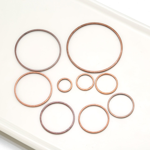 10-50 pcs 8-60mm Brass closed ring circle earring hoop for diy bracelet pendant connectors handmake jewelry making accessories ► Photo 1/6