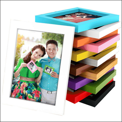 Multicolor Wooden Picture Frame dDecoration Picturebirthday Gift Decoration Wall Frame Can be Customized to a Birthday Presen ► Photo 1/6