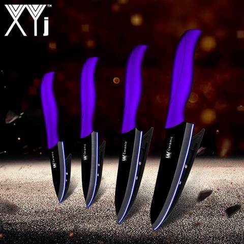 XYj Kitchen Knives House Wife Cooking Set Zirconia Ceramic Knife 3