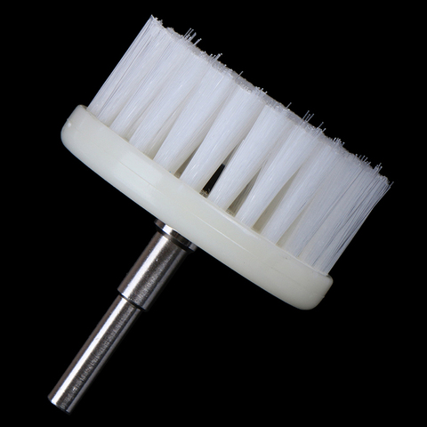 60mm White Soft Drill Powered Brush Head For Cleaning Car Carpet Bath Fabric ► Photo 1/6
