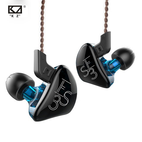 KZ ES3 Hybrid technology Earphones 1DD+1BA In Ear Monitors HIFI Stereo Sport Headset Sport Noise Cancelling Earbuds ► Photo 1/6