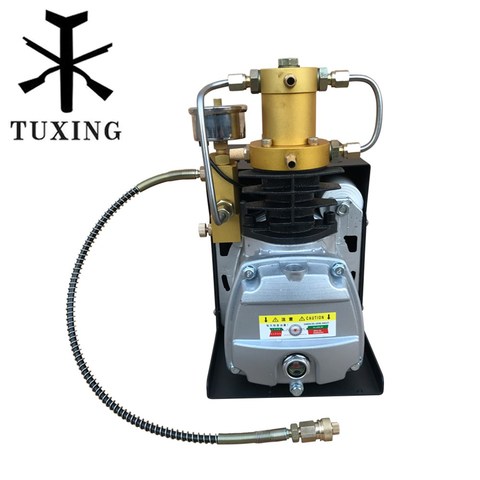 TUXING 4500psi Compressor Adjutable Auto Stop High Pressure Pump for Pneumatic Rifle Tank 110V 220V ► Photo 1/6