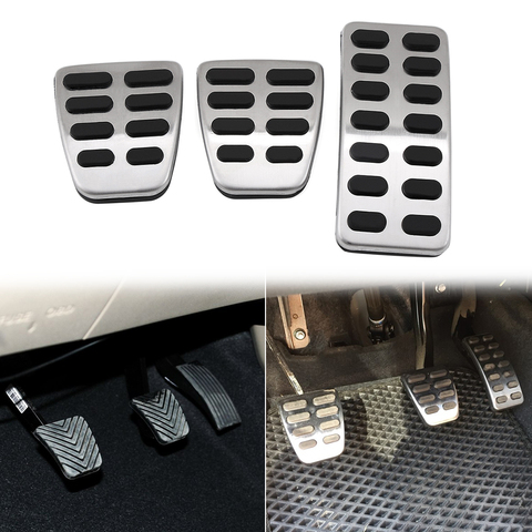 Stainless Steel Car Pedal Cover Pad for Hyundai Accent Solaris i20 2011-2016 Creta ix25 for Kia K2 Rio Soul MT AT Car Styling ► Photo 1/6
