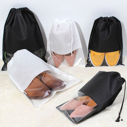 Travel Shoes Bags for Women Dustproof Cover Shoes Bags Non-Woven Travel Beam Port Shoes Storage Bags ► Photo 1/6