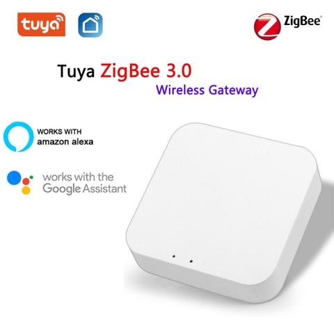 Tuya Smart Zigbee Bridge Wireless Gateway Hub Zigbee 3.0 Smart Life APP Remote Control Devices Works With Alexa Google Home ► Photo 1/6