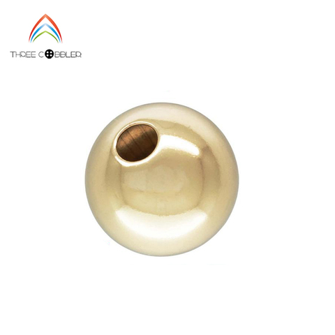 Gold filled Ball-shape accessories mini round spacer beads not fade 2-8mm 20pcs DIY jewelry findings IB8378 ► Photo 1/1