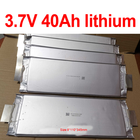 3.7v 40AH lithium polymer battery 3C 120A discharge for DIY 12V 48V 400A 200Ah golf trolley trike vehicle scooter inverter RV ► Photo 1/3