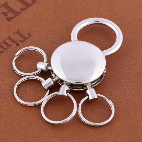 4 Loops Keychain Detachable Key Chain Minimalism Women Men Key Rings Creative Waist Hanged Keyring Jewelry ► Photo 1/6