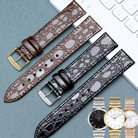 13mm 18mm 20mm Replacement Watchbands for Longines Genuine Leather Strap 18mm Watch Bands for Man Women Bracelet Clasp ► Photo 1/6