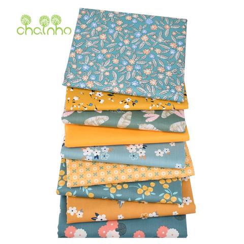 9 Pcs/Lot,Vintage Color,Printed Twill Cotton Fabric,Patchwork Clothes For DIY Sewing Quilting Baby&Children's Material,40x50cm ► Photo 1/6