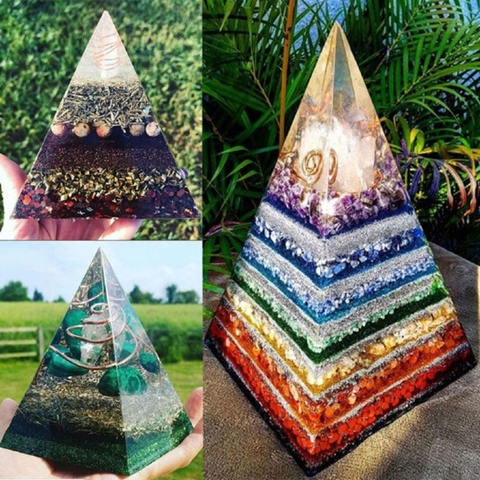 Super Large DIY Pyramid Resin Mold Set Large Silicone 3D Pyramid Molds Jewelry Making Mould Tools Home Decor 15cm/5.9